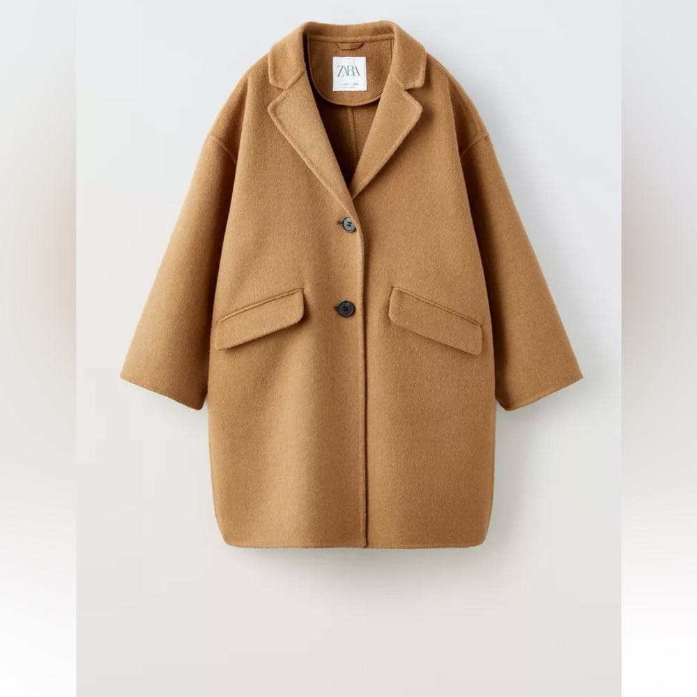 Long blend wool coat
